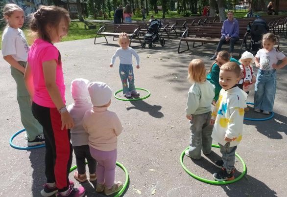 Детский парк наполнился смехом и весельем!