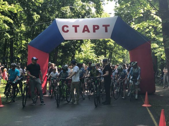 На Олимпийской аллее прошёл велопарад