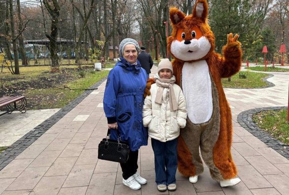 Позитив в парке в любую погоду...