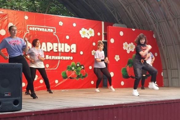Посетители приняли участие в открытой тренировке