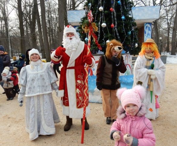 В развлекательном городке «Зимняя сказка» 
