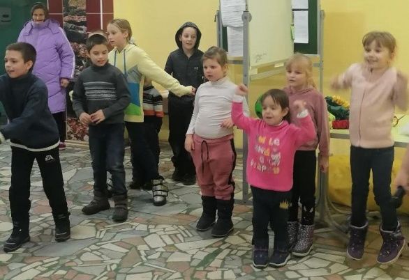 Cотрудники парка организовали развлекательную программу