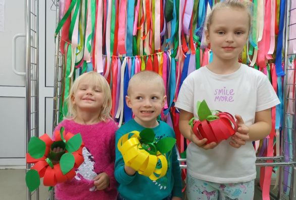 Тыква из цветной бумаги 